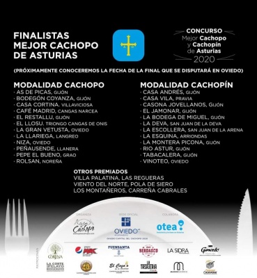 Finalistas al "Mejor Cachopo de Asturias"